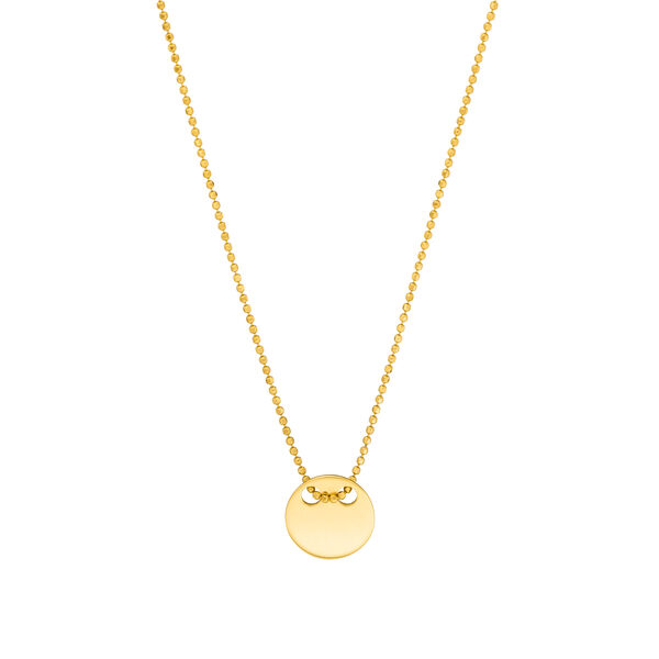 Halskette Plate, 14 Karat Gelbgold