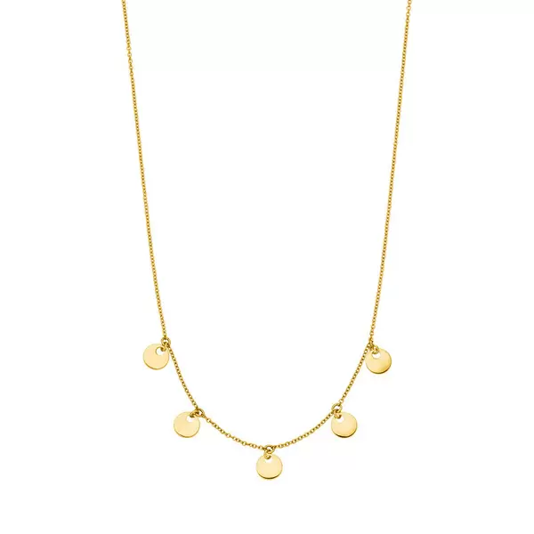 Leaf Jewelry Halskette Platelet, 14 K Gelbgold