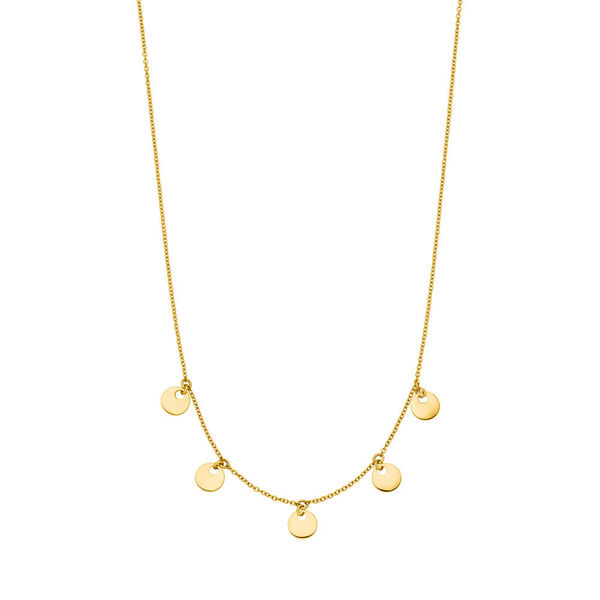 Halskette Platelet, 14 Karat Gelbgold