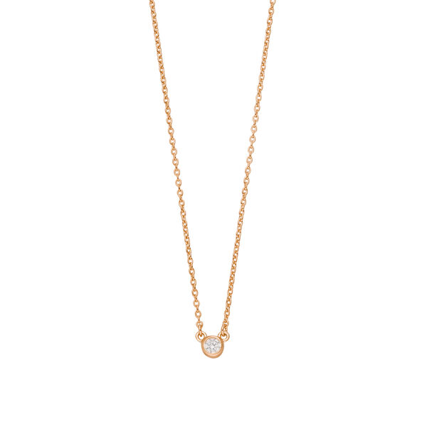 Halskette Pure, 18 Karat Rosegold vergoldet