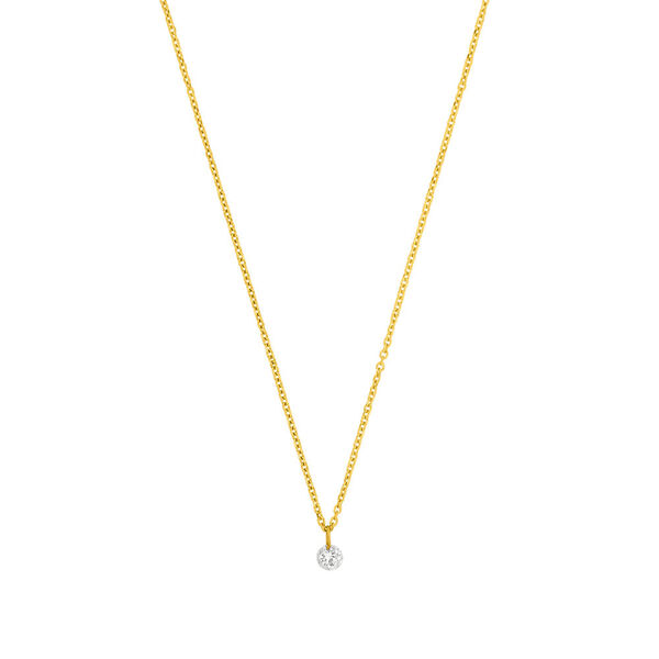 Halskette Pure Diamant, 18 K Gelbgold