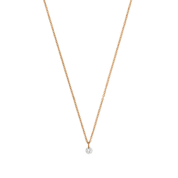 Halskette Pure Diamant, 18 K Rosegold