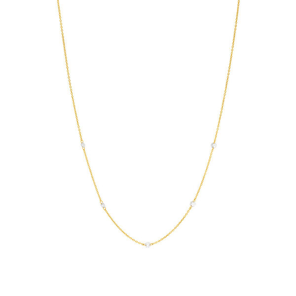 Halskette Pure Quintruple Diamant, 18K Gelbgold