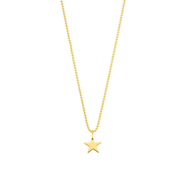 Halskette STAR, 14 K Gelbgold