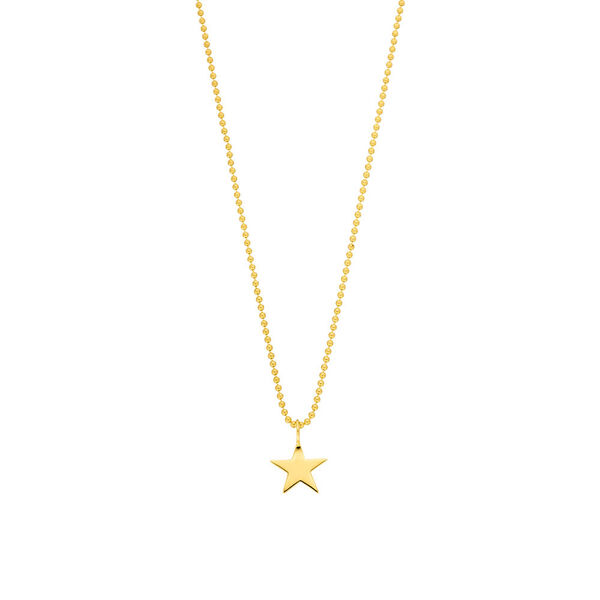 Halskette STAR, 14 Karat Gelbgold
