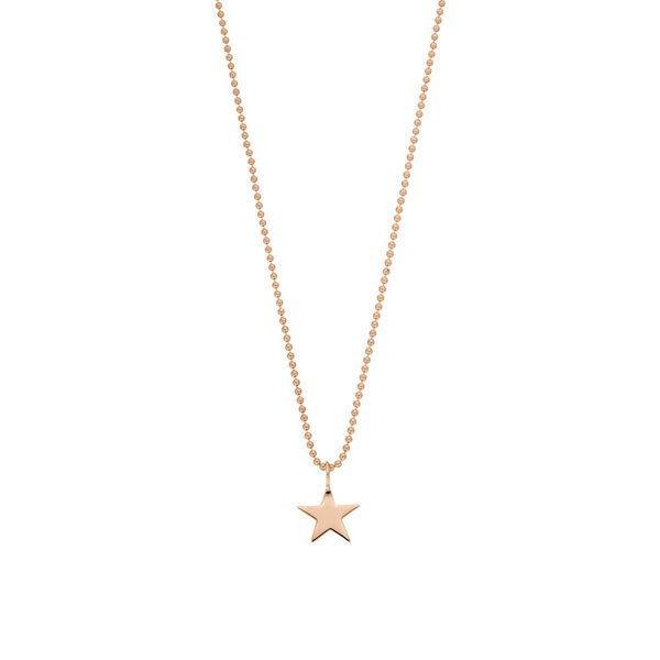 Halskette STAR, 14 Karat Rosegold
