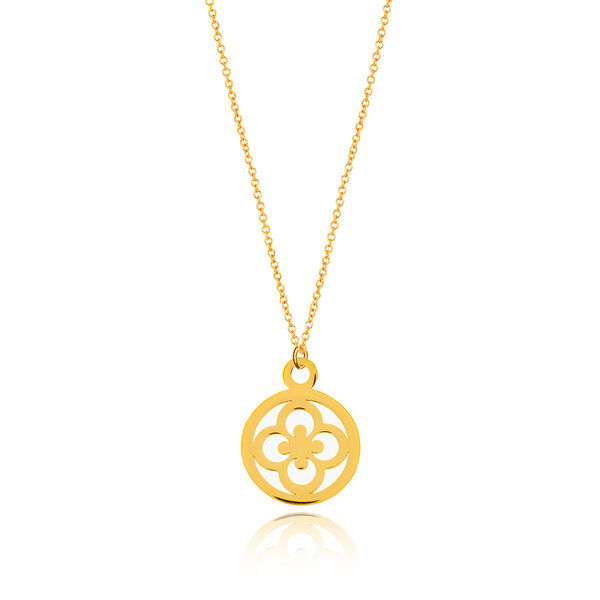 Halskette Clover, 14 Karat Gelbgold