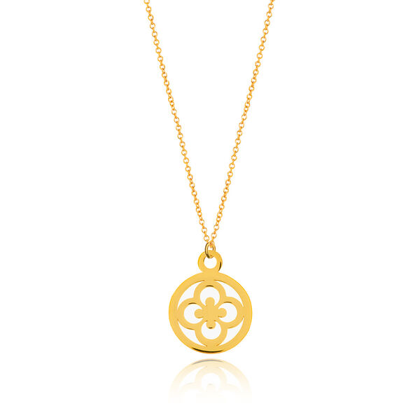 Halskette Clover, 14 K Gelbgold