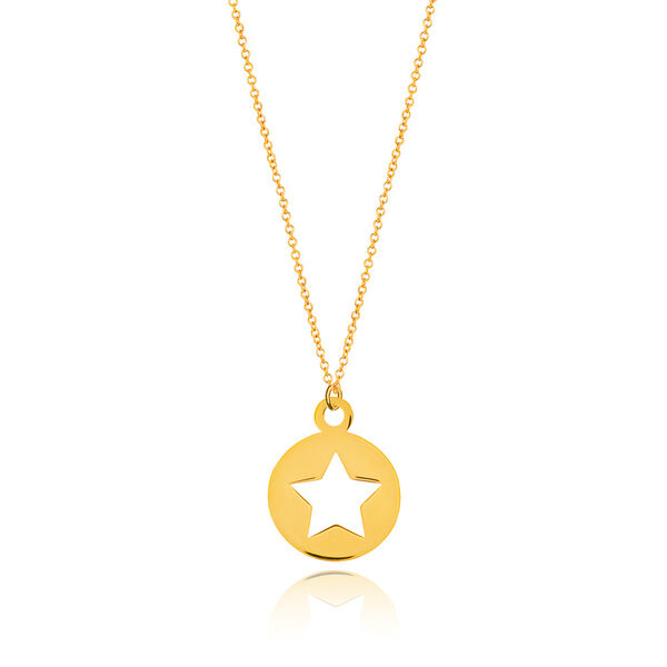 Halskette Star, 14K Gelbgold