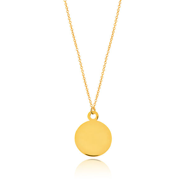 Halskette Plate, 14 Karat Gelbgold