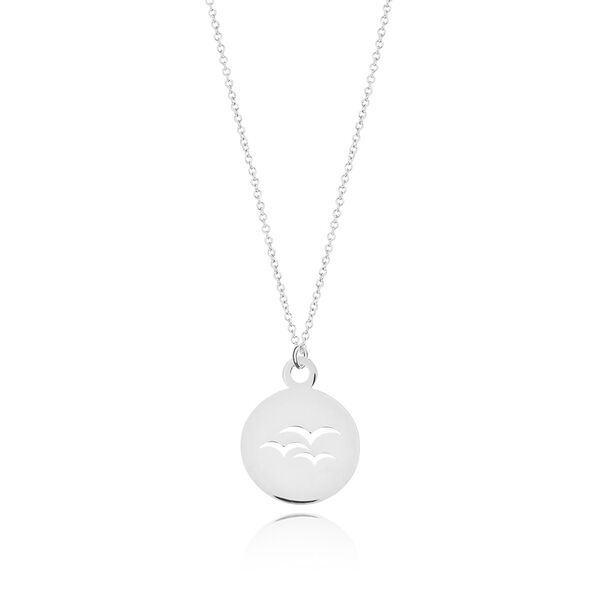 Halskette Birds, 14K Weigold