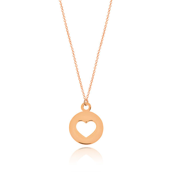 Halskette Heart, 14 K Rosegold