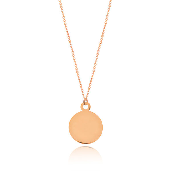 Halskette Plate, 14 Karat Rosegold
