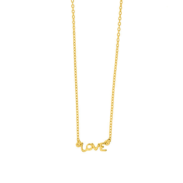 Halskette TINY LOVE, 18 Karat Gelbgold vergoldet