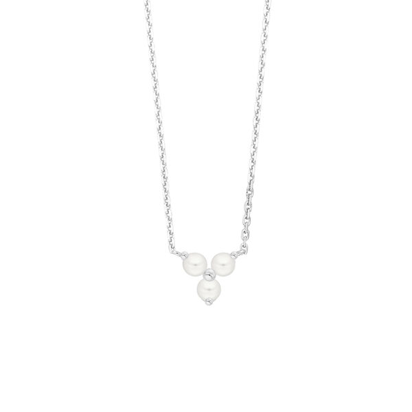 Halskette Three Pearls, Aventurin, 925 Sterlingsilber