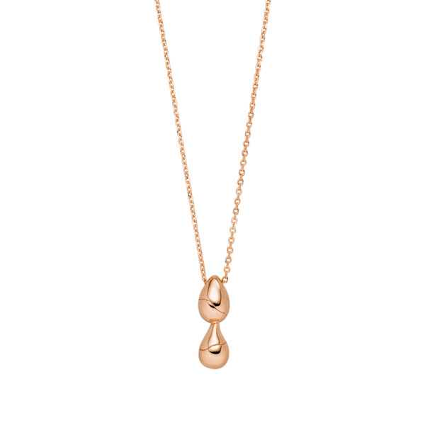 Halskette Two Drop, 18 Karat Rosegold vergoldet