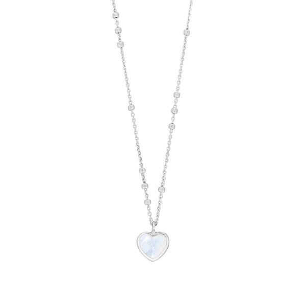 Halskette VALENTINE, Mondstein, 925 Sterlingsilber