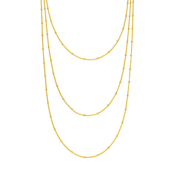 Halskette WATERFALL, 18 Karat Gelbgold