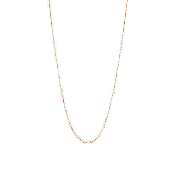 Halskette White Pearls, 14 Karat Rosegold
