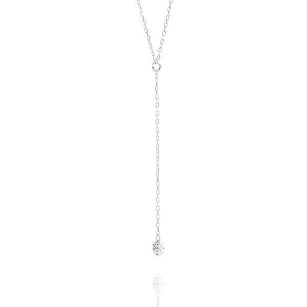 Halskette Y-PURE Diamant, 18 Karat Weigold