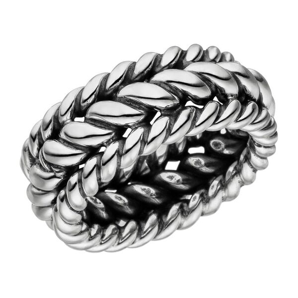 Herrenring TWISTED, 925 Sterlingsilber, Gr.62