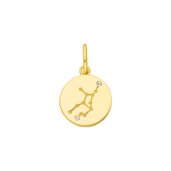 Jungfrau ZODIAC SIGN, 18 K Gelbgold vergoldet