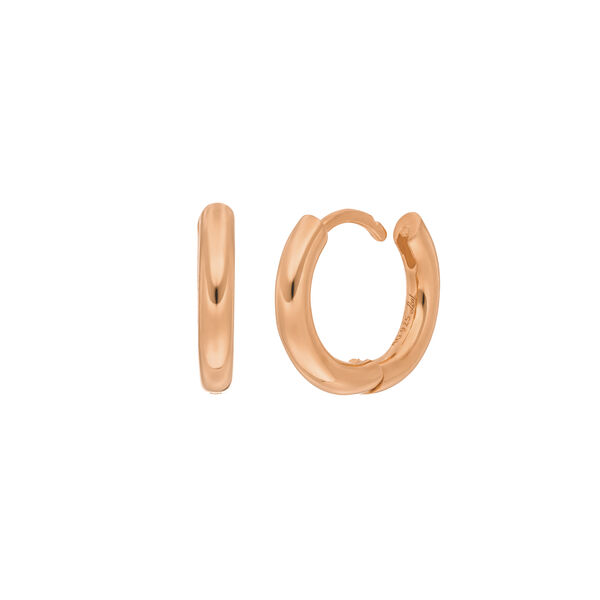 Klappcreolen Basic BOLD, 15 mm, 18 K Rosegold vergoldet