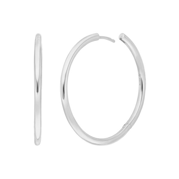 Klappcreolen Basic BOLD, 40 mm, 925 Sterlingsilber