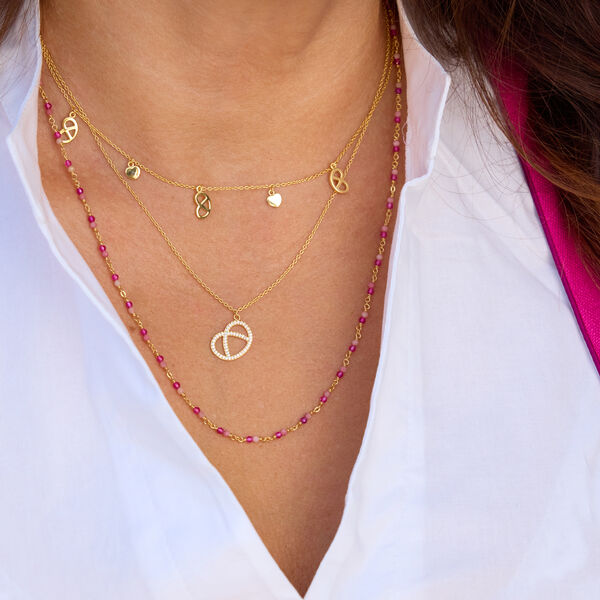 Halskette Brezn Charm, 18 Karat Rosegold vergoldet Bild 2