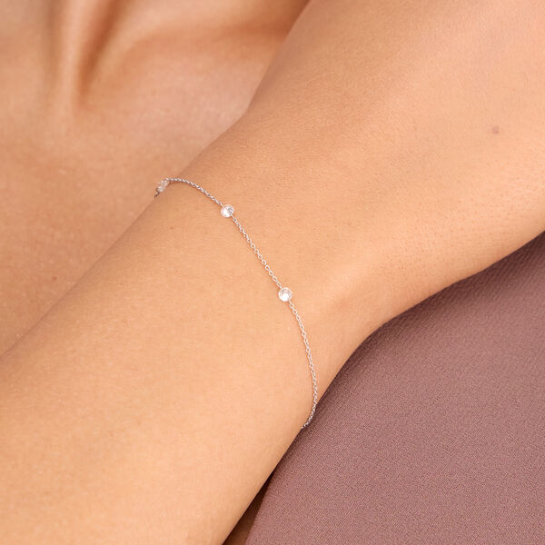Armkette PURE Triple Diamant, 18 Karat Weigold Bild 2
