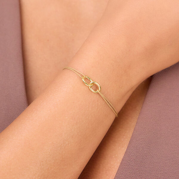 Freundschaftsarmband ETERNAL TOUCH, big, 14 Karat Rosegold Bild 2