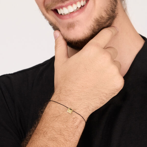 Freundschaftsarmband BEST DAD, 14 Karat Gelbgold Bild 3