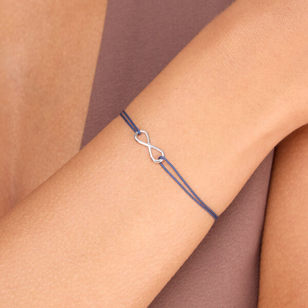 Freundschaftsarmband INFINITY, 14 Karat Weigold Bild 2