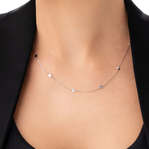 Halskette MINI Plates, 14 Karat Wei�gold Bild 2