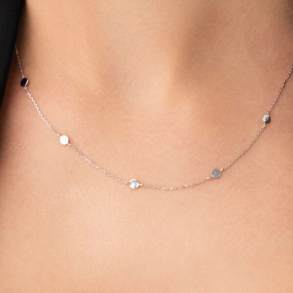 Halskette MINI Plates, 14 Karat Wei�gold Bild 4