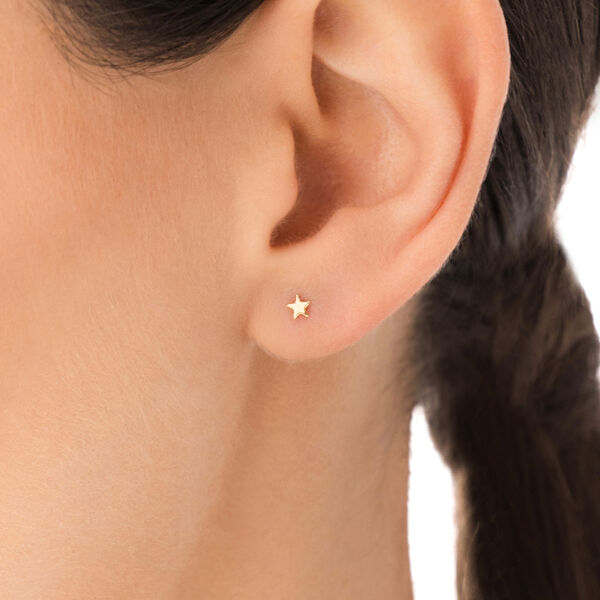 Ohrstecker MINI Stars, 14 Karat Gelbgold Bild 2
