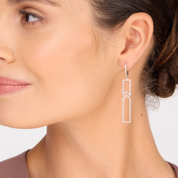 Ohrringe Unique mit Diamanten, 18 Karat Weigold Bild 5