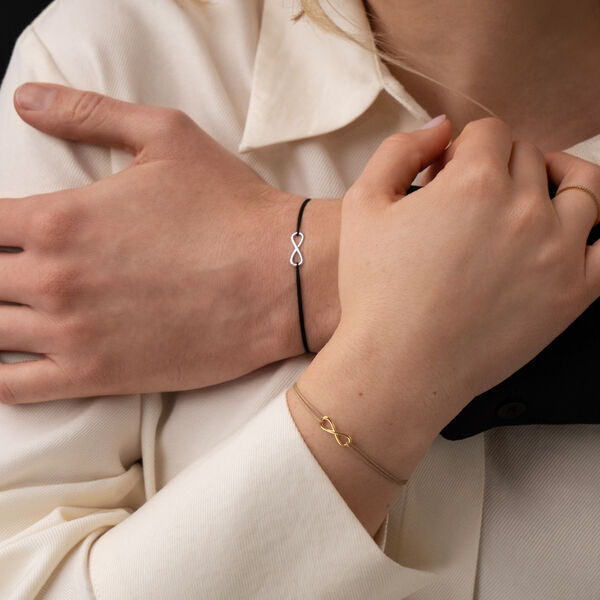 Partner Armb�nder, INFINITY, 14 Karat Wei�gold Bild 2