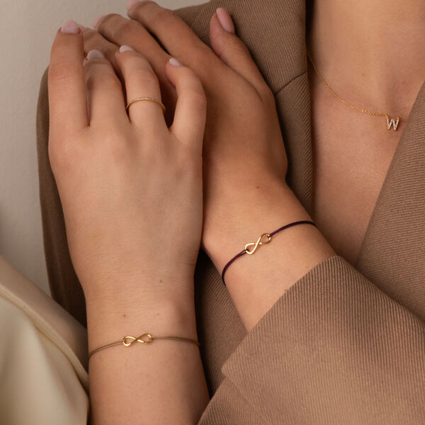 Partner Armb�nder, INFINITY, 14 Karat Wei�gold Bild 4
