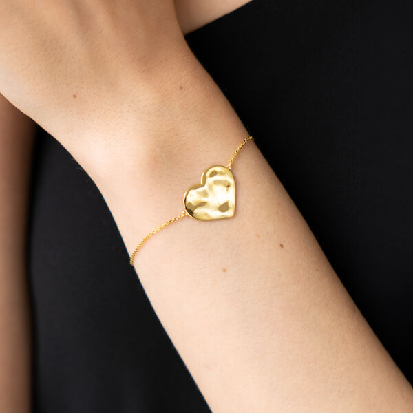 Armkette BIG HEART, 18 K Gelbgold vergoldet Bild 2