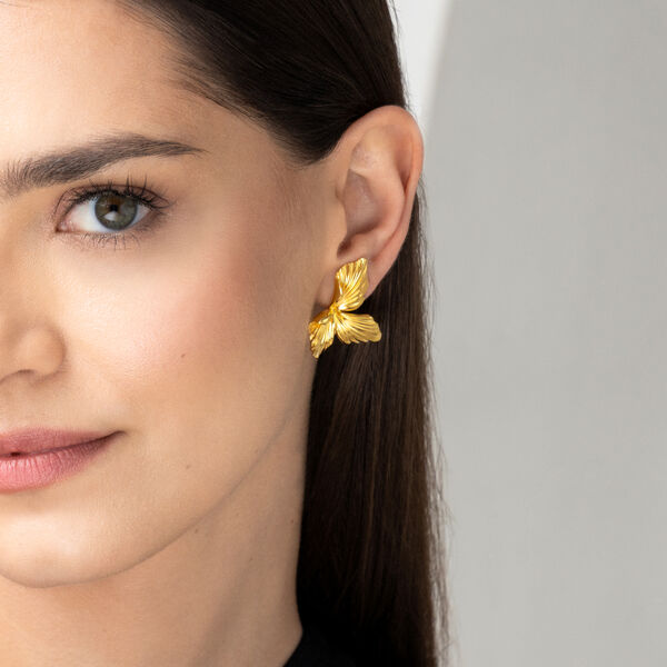 Ohrstecker ALOHA, 18 K Gelbgold vergoldet Bild 2