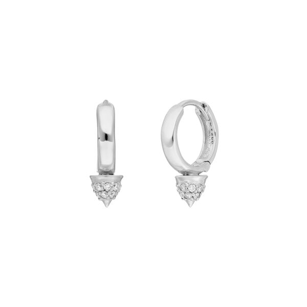 Mini Creole Single Stud, 925 Sterlingsilber