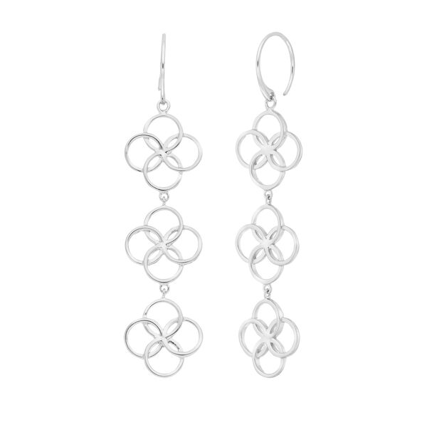 Ohrhnger Clover Charm, 925 Sterlingsilber