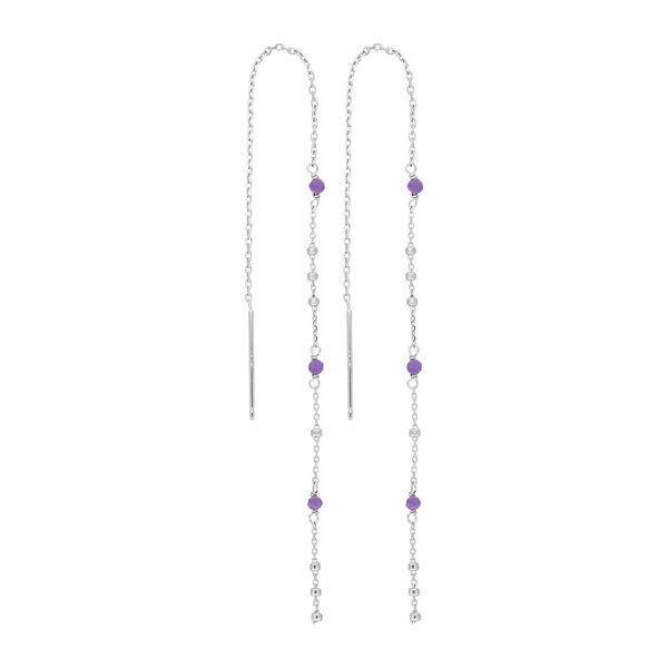 Ohrhnger Flying Gems, Amethyst, 925 Sterllingsilber