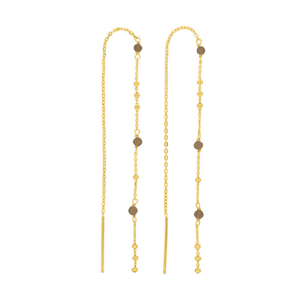 Ohrhänger Flying Gems, Rauchquarz, 18 Karat Gelbgold vergoldet Ohrhänger Flying Gems, Rauchquarz, 18 Karat Gelbgold vergoldet