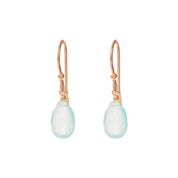 Ohrringe Tropfen, 18 K Rosegold vergoldet,Aqua Calzedon