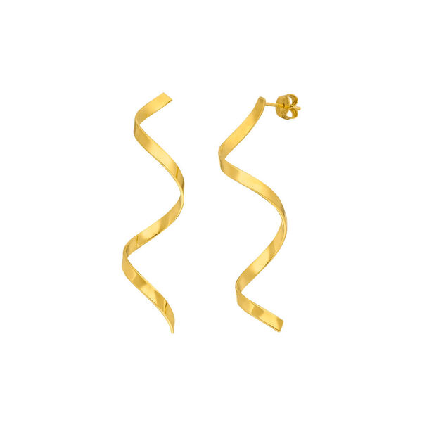 Ohrringe Twist, 18 K Gelbgold vergoldet