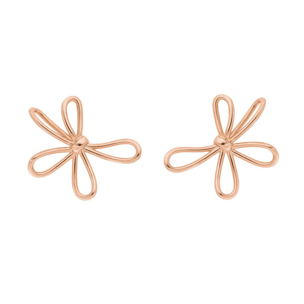 Ohrstecker Blossom, gro, 18 K Rosegold vergoldet