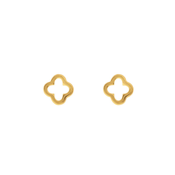 Ohrstecker MINI Clover, 18 K  Gelbgold vergoldet