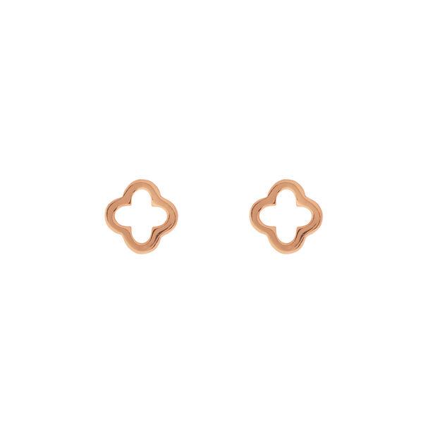 Ohrstecker MINI Clover, 18 K  Rosegold vergoldet